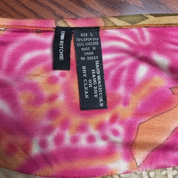 Vibrant Asymmetrical Floral Skirt - Picture 3 of 3